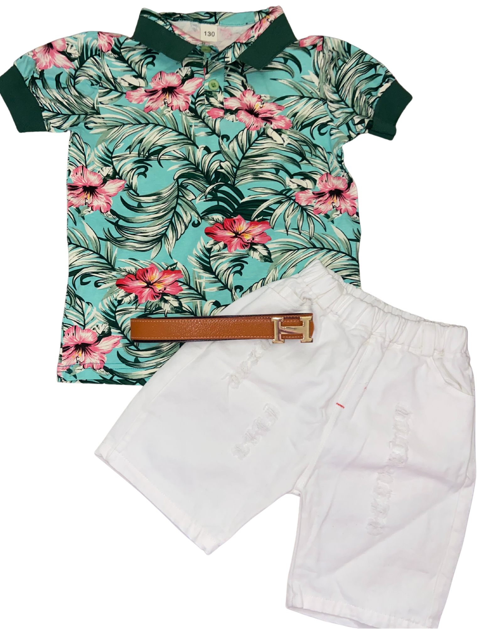 Hawaiian 2pc Short set