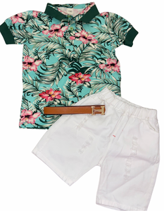 Hawaiian 2pc Short set