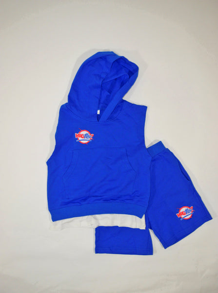 Sleeveless Hoodie with Shorts